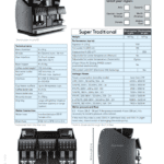 A page of information about the features and specifications for an electric coffee maker.