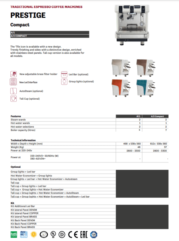 A page of the product information for the electric oven.