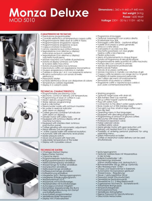 A page of various parts and features for the microscope.