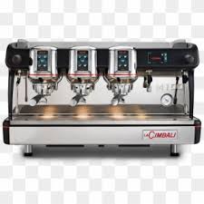 A coffee machine with four different types of espresso machines.